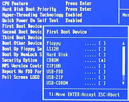 BIOS Boot Order